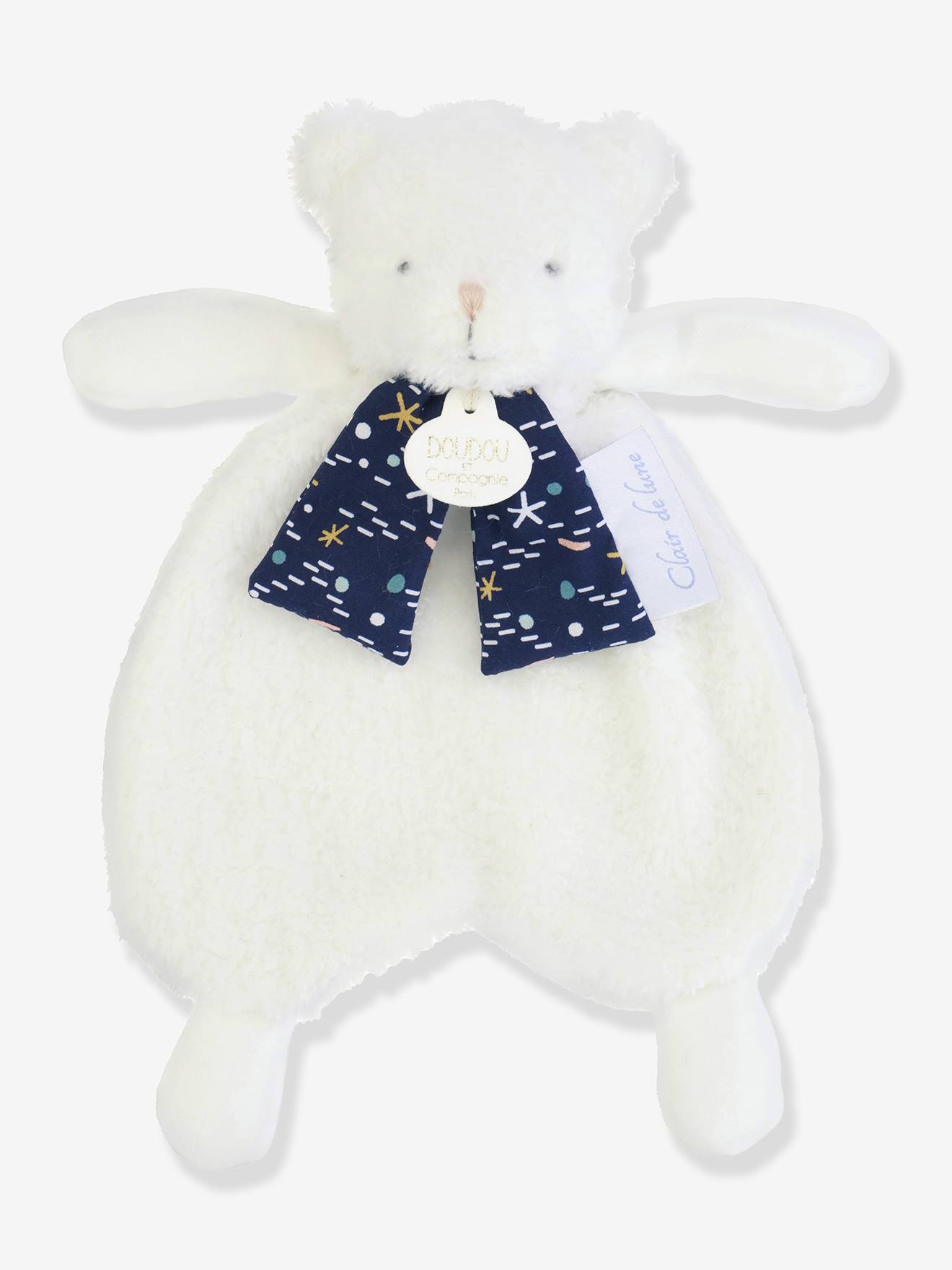 Clair de lune - ours doudou 26 cm - blanc