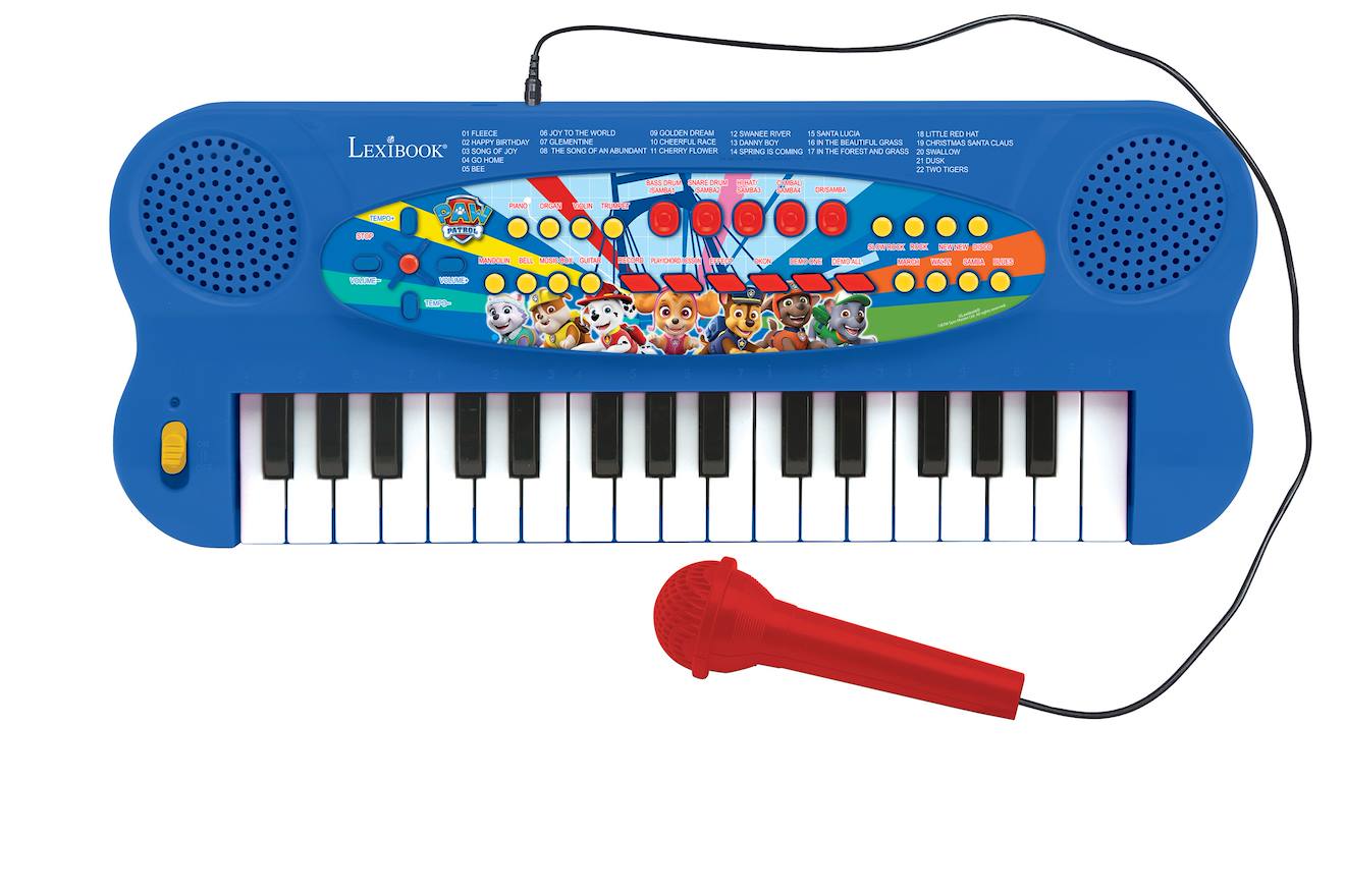 Clavier électronique musical avec micro pat patrouille bleu