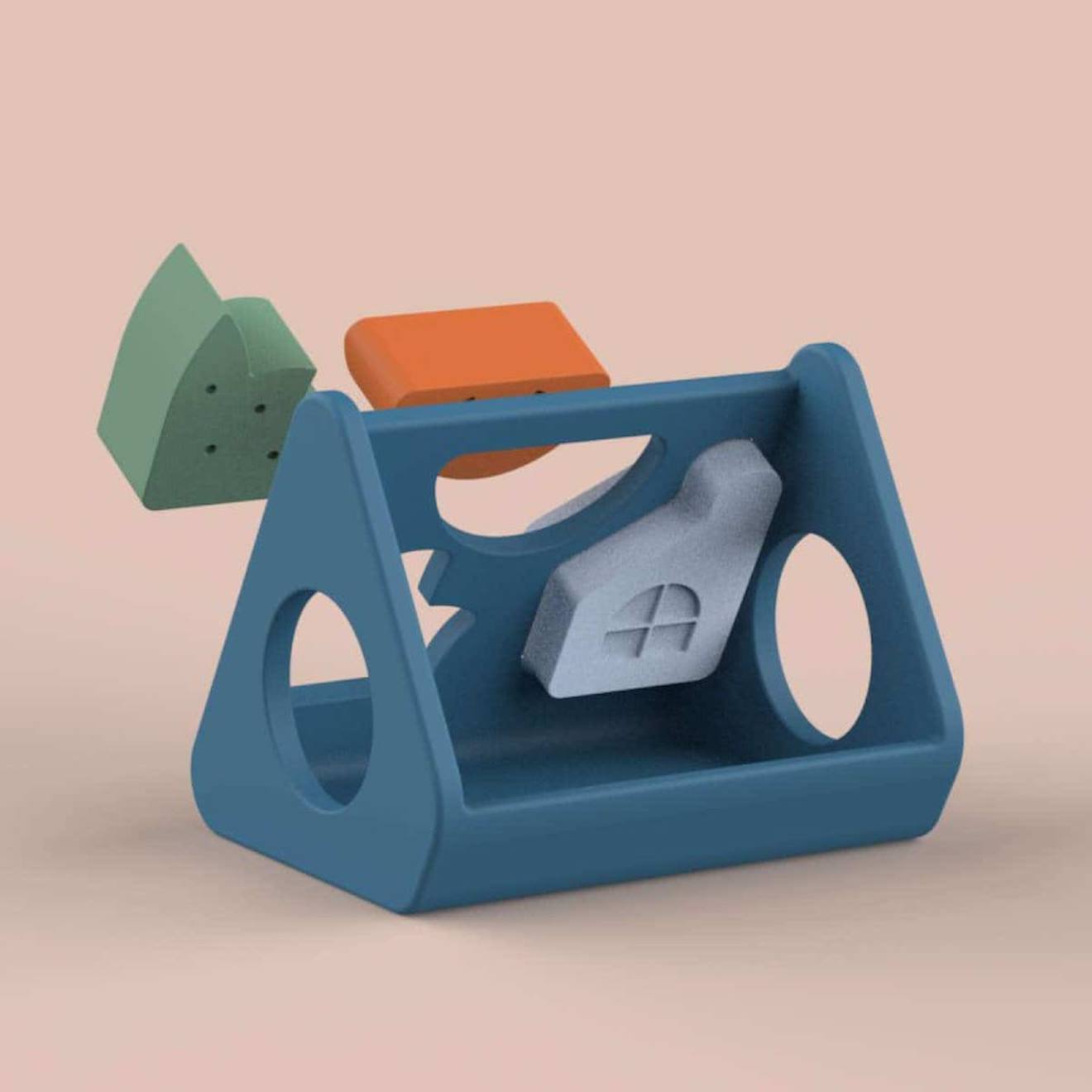 Clémence la boite à formes multicolore