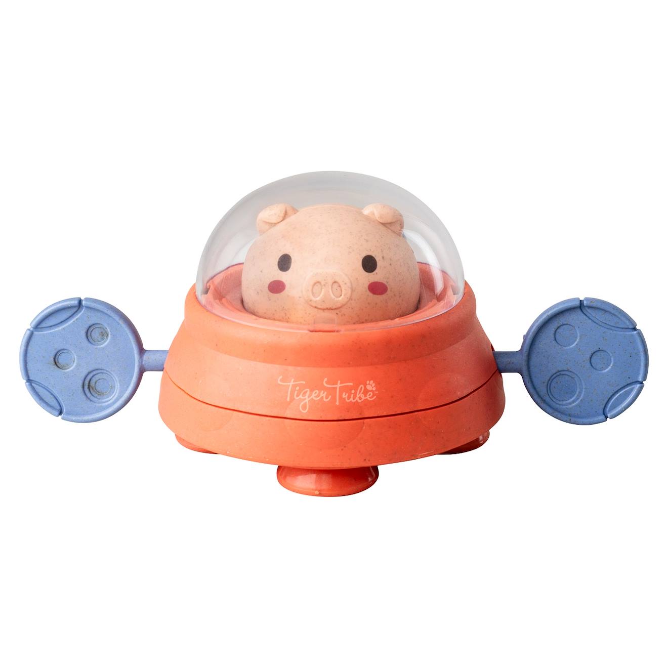 Cochon de l'espace pour le bain rose