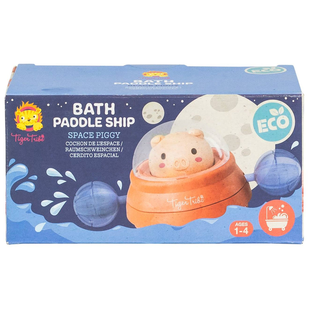 Cochon de l'espace pour le bain rose