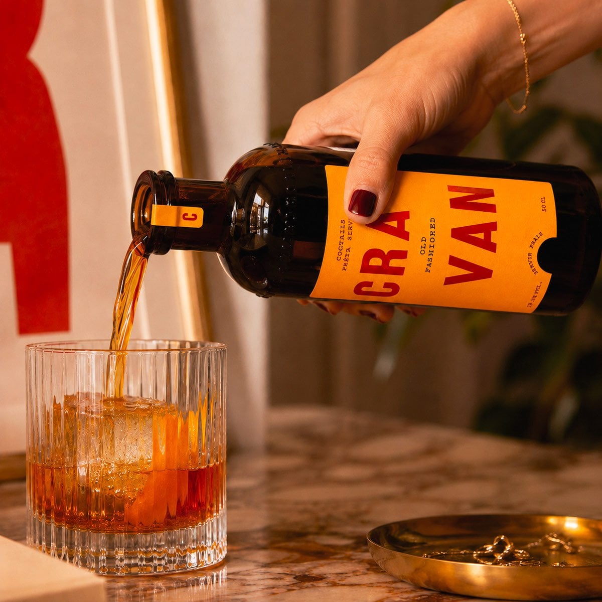 Old Fashioned Cravan – cocktail prêt à boire 50 cl pour un apéritif élégant