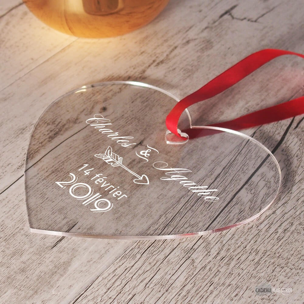 Coeur Des Amoureux À Personnaliser - Cœur Gravé