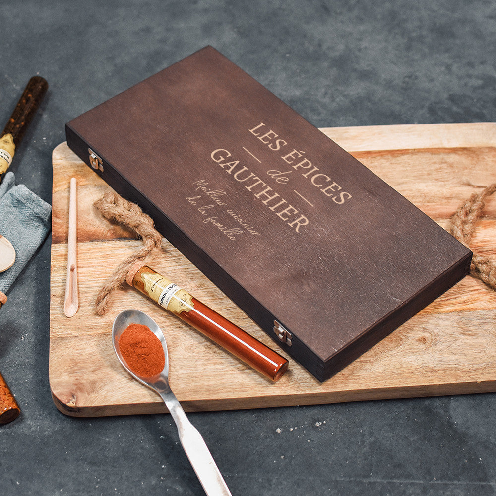 Coffret 14 Tubes à Épices à Personnaliser Excellence - Coffrets d'Épices