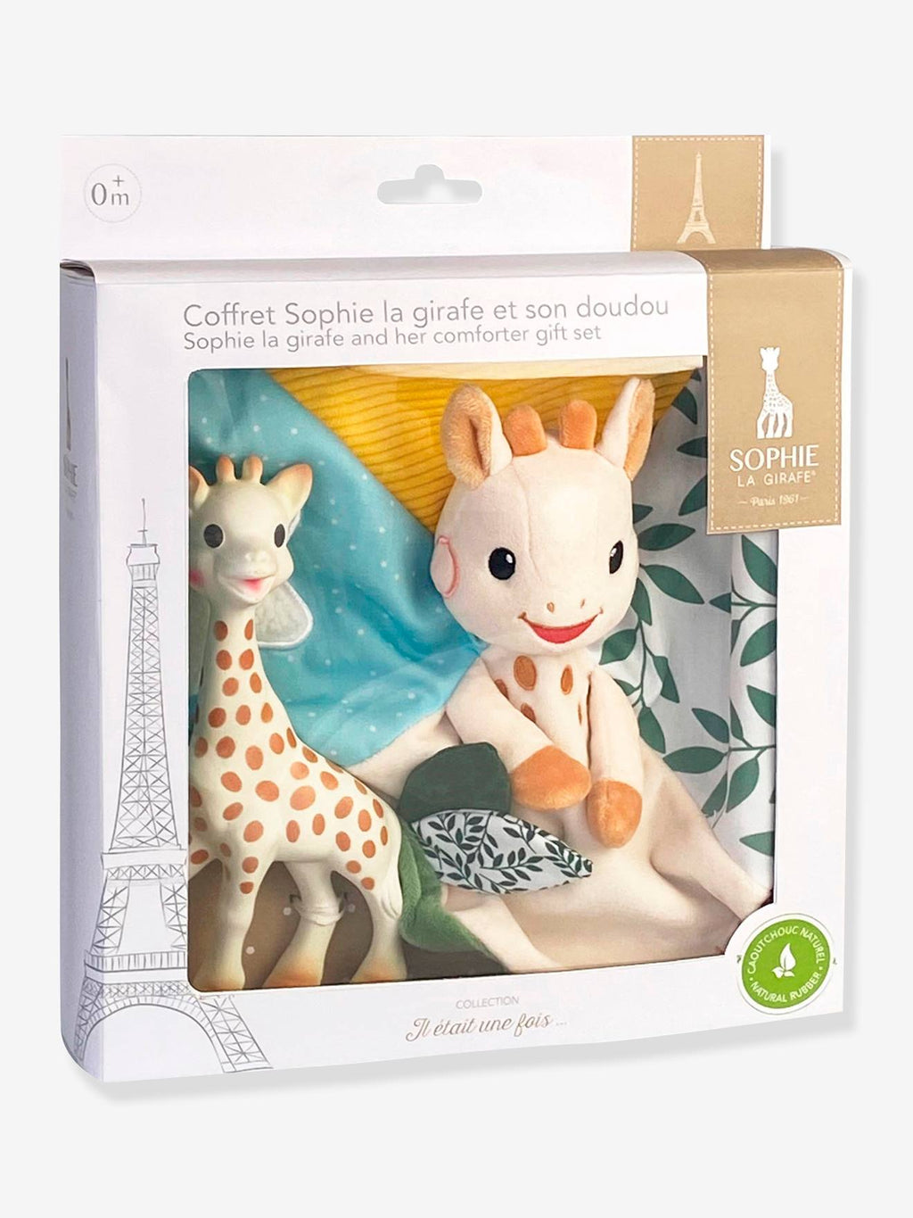 Coffret 2 en 1 sophie + doudou Sophie la Girafe - vulli multicolore