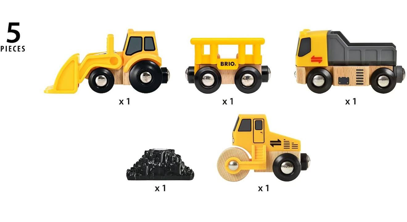 Coffret 3 engins de chantier jaune