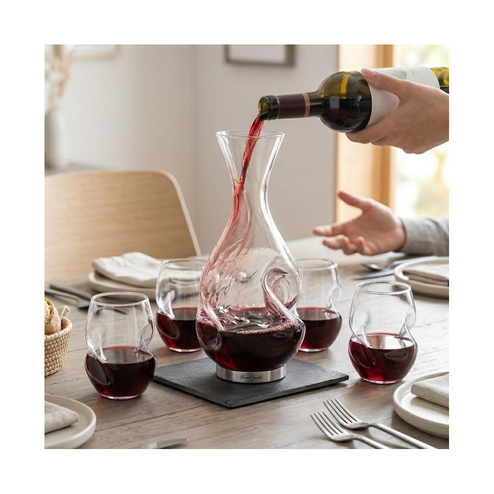 Coffret 4 Verres et Carafe Enigme - Carafe Vin Originale
