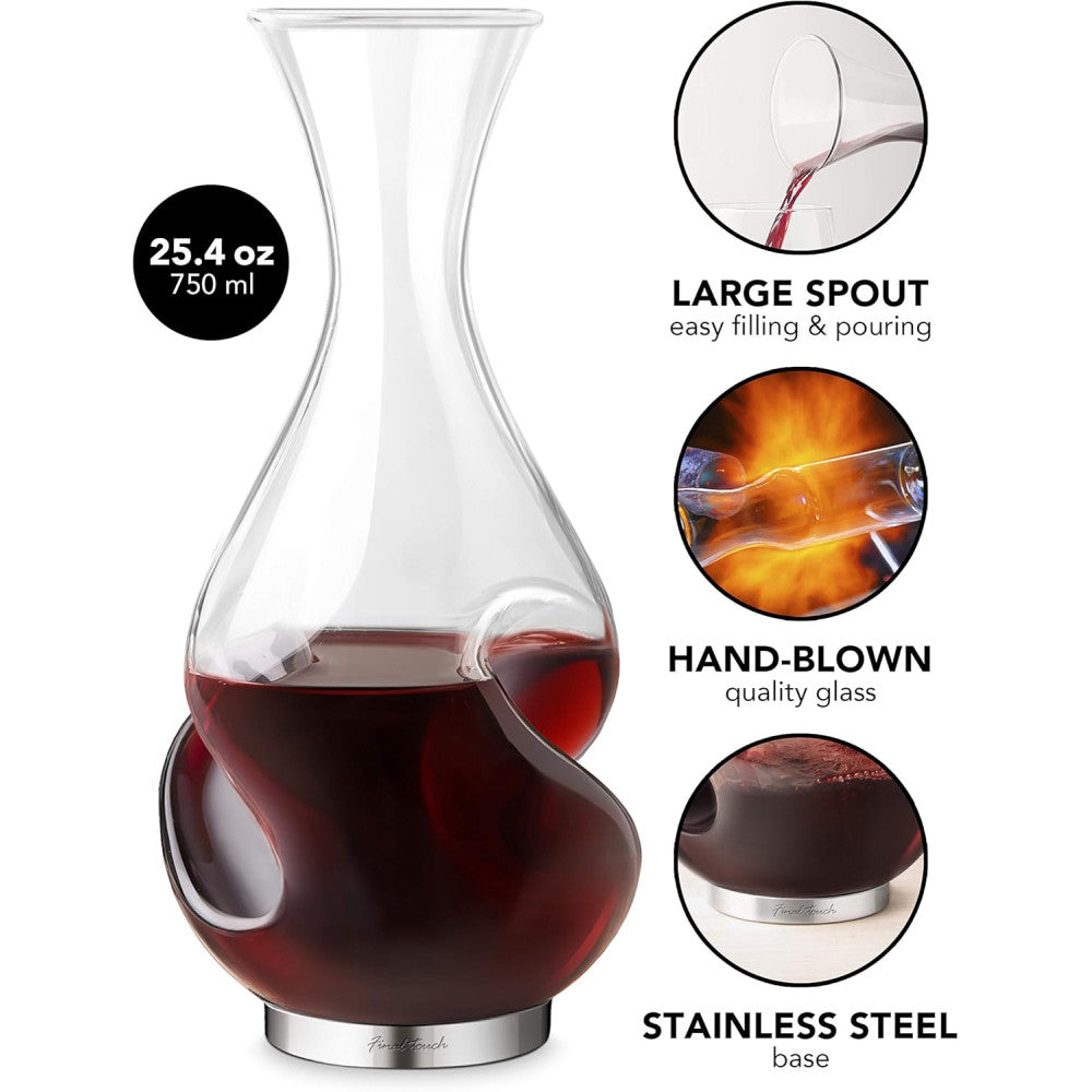 Coffret 4 Verres et Carafe Enigme - Carafe Vin Originale Final Touch