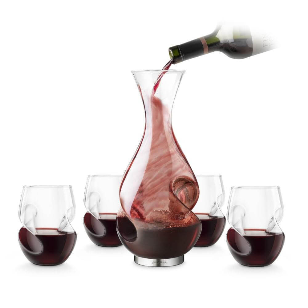 Coffret 4 Verres et Carafe Enigme - Carafe Vin Originale Final Touch
