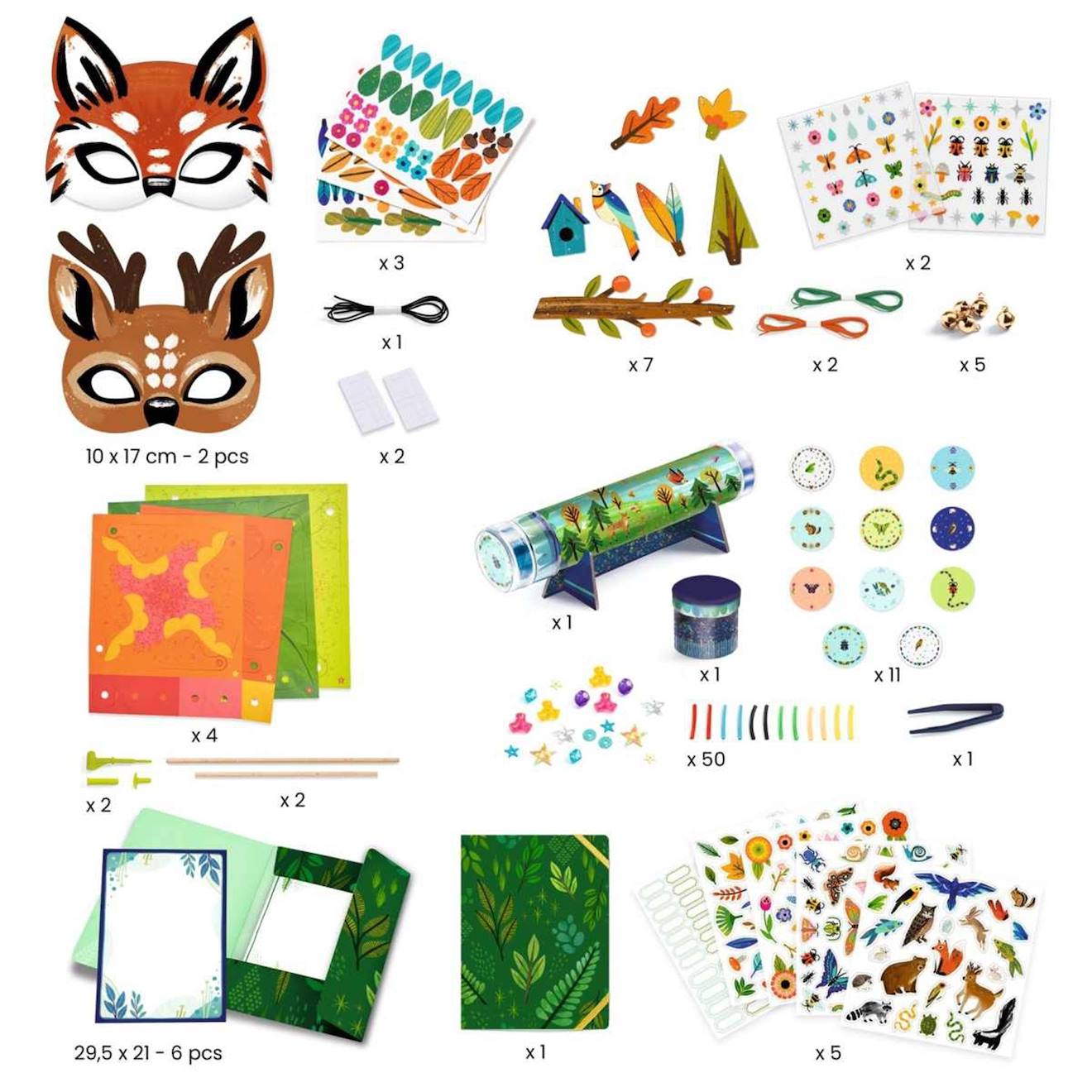 Coffret 5 activités nature do it yourself multicolore