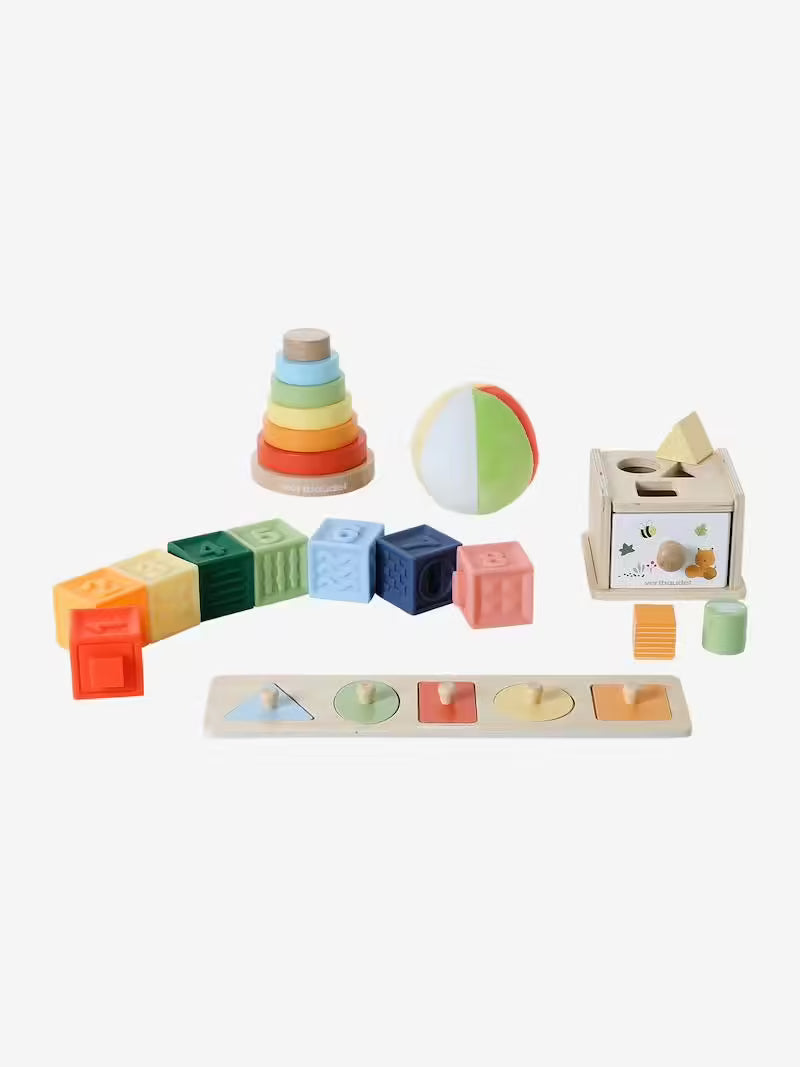 Coffret 5 jouets d’éveil – Essentiels dès 12 mois - Vertbaudet