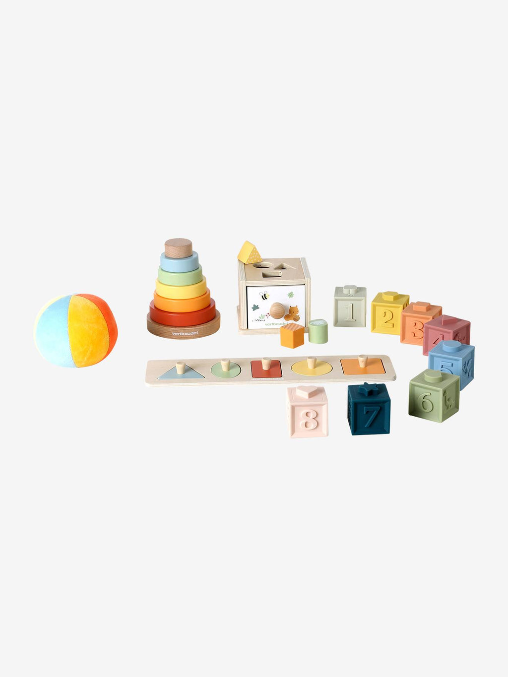 Coffret 5 jouets d'éveil – essentiels dès 12 mois multicolore