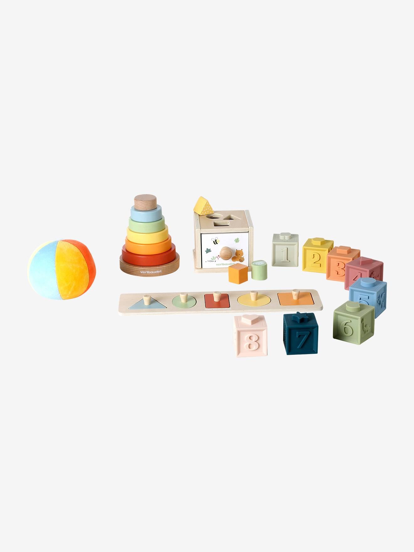 Coffret 5 jouets d'éveil – essentiels dès 12 mois multicolore
