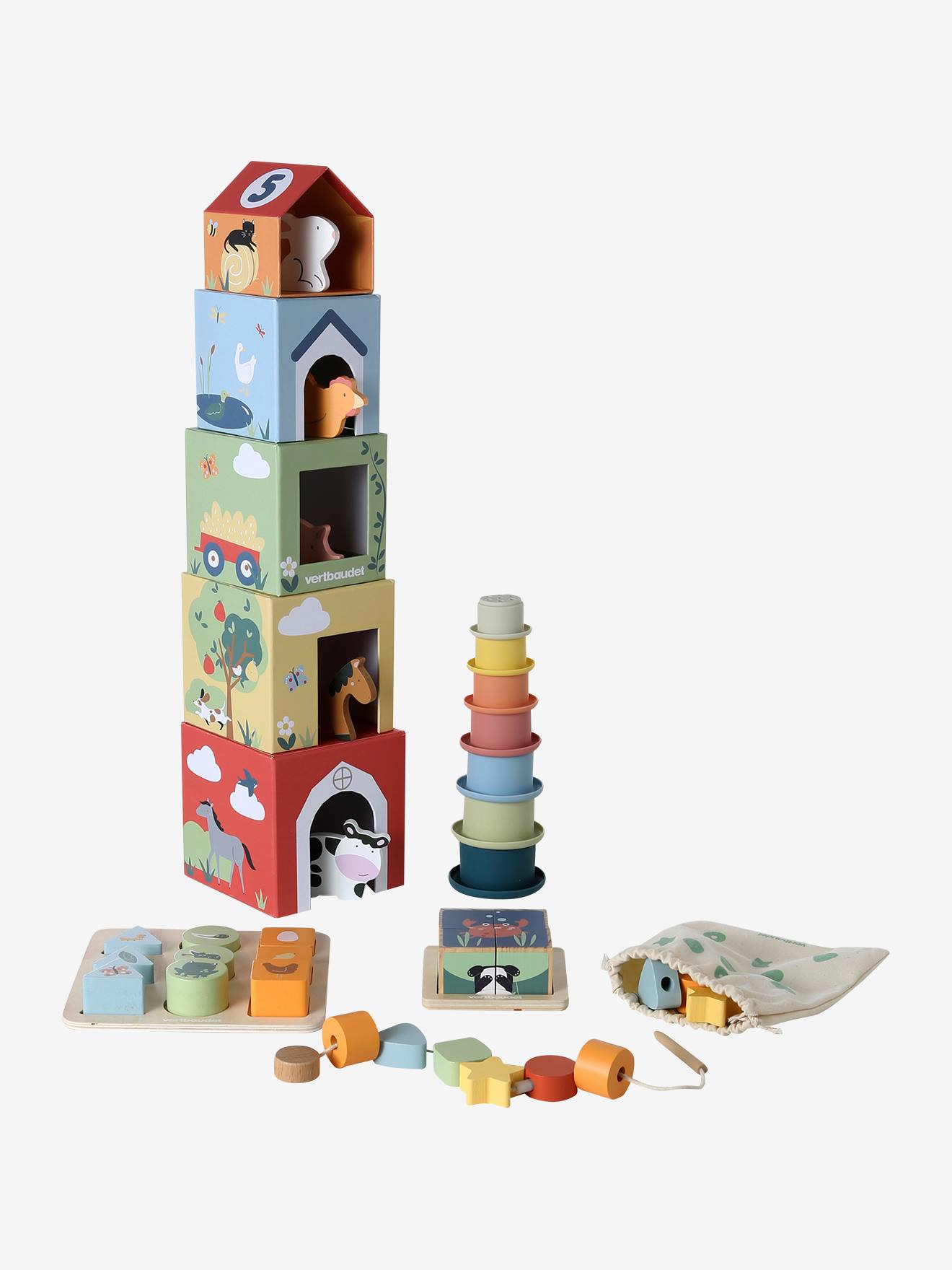 Coffret 5 jouets d'éveil – essentiels dès 18 mois multicolore