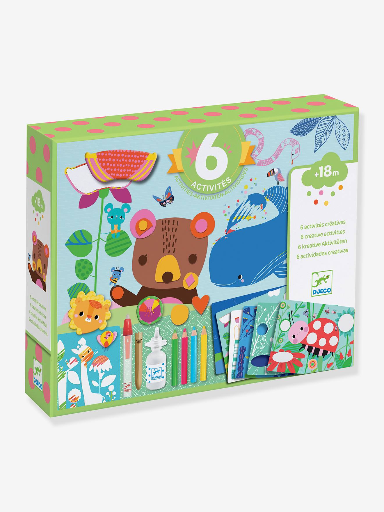 Coffret 6 activités - la souris et ses amis - multicolore