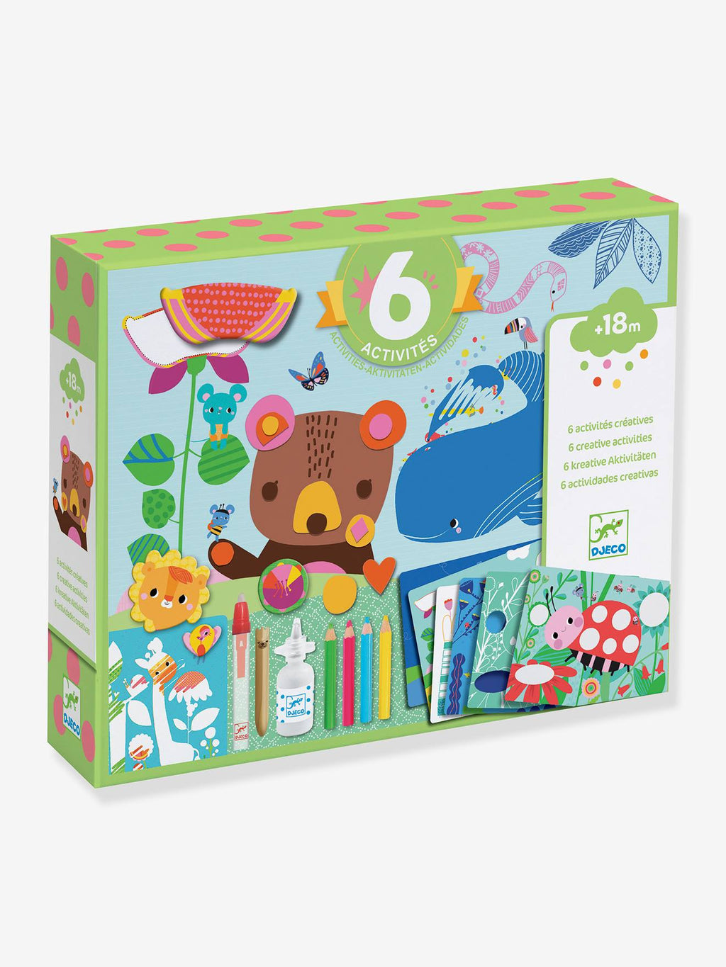 Coffret 6 activités - la souris et ses amis - multicolore