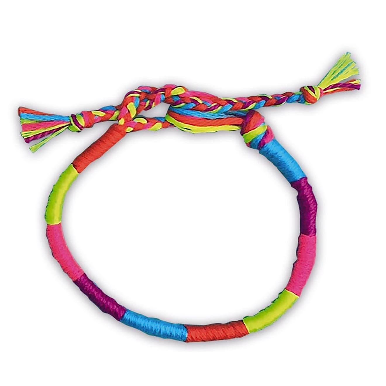 Coffret 7 bracelets brésiliens fluo à créer bleu