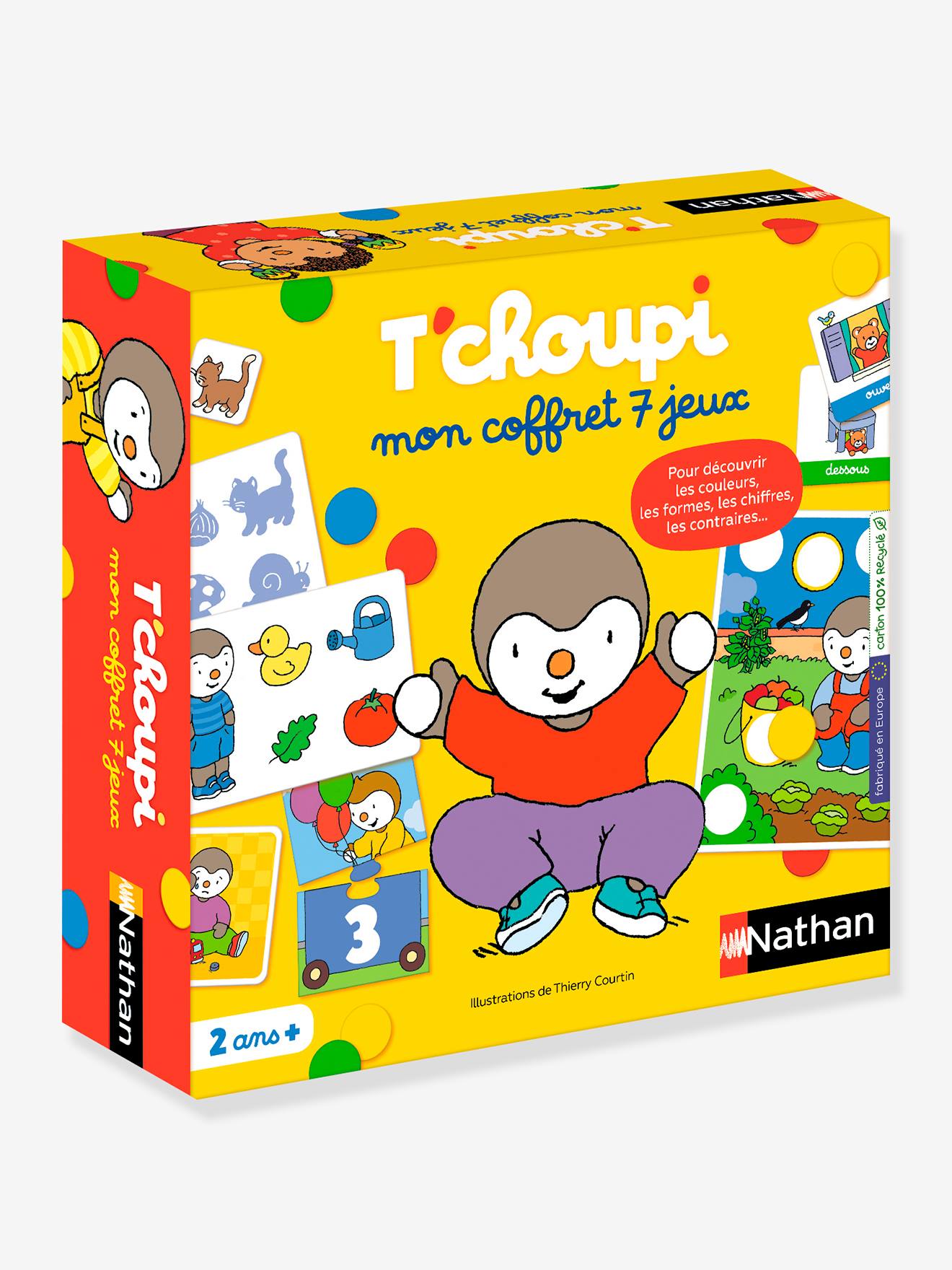 Coffret 7 jeux tchoupi multicolore