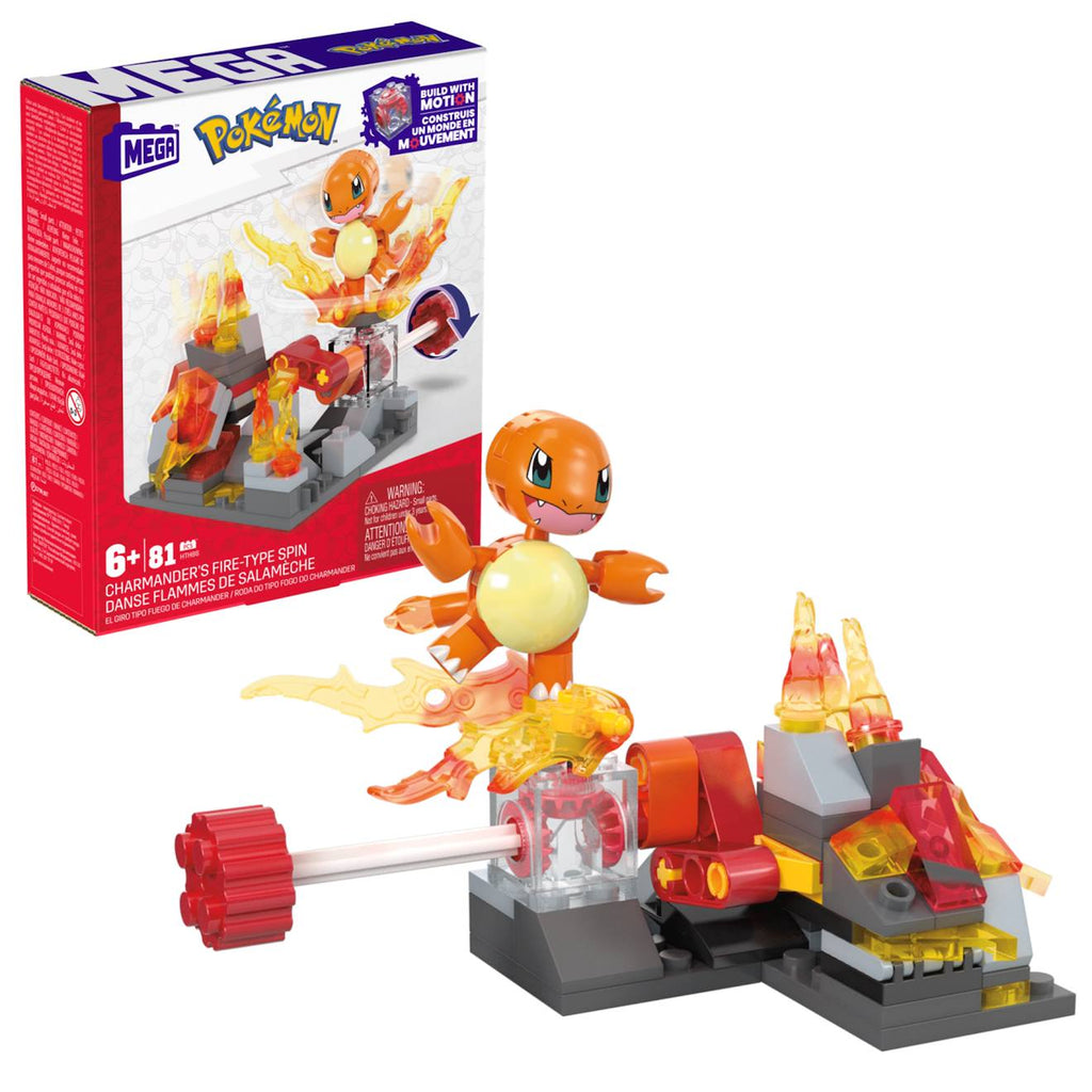 Coffret à construire pokémon danse flammes de salamèche multicolore
