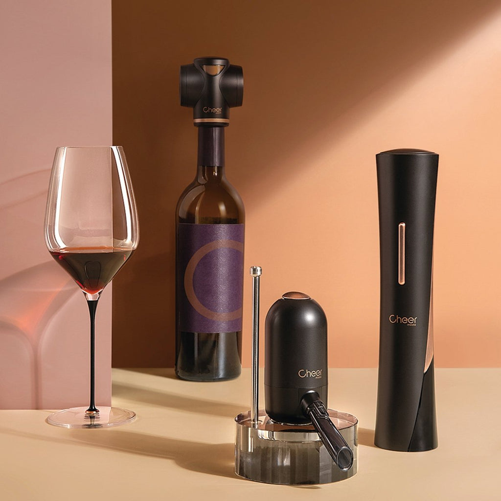 Coffret accessoires à vin électriques