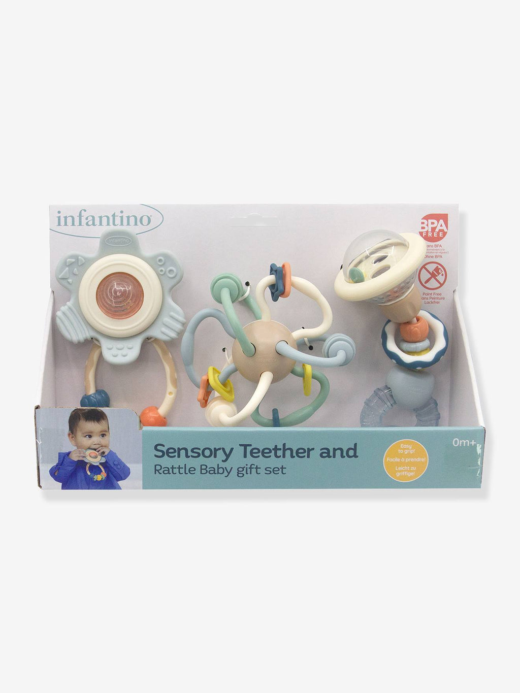 Coffret cadeau hochets bébé multicolore