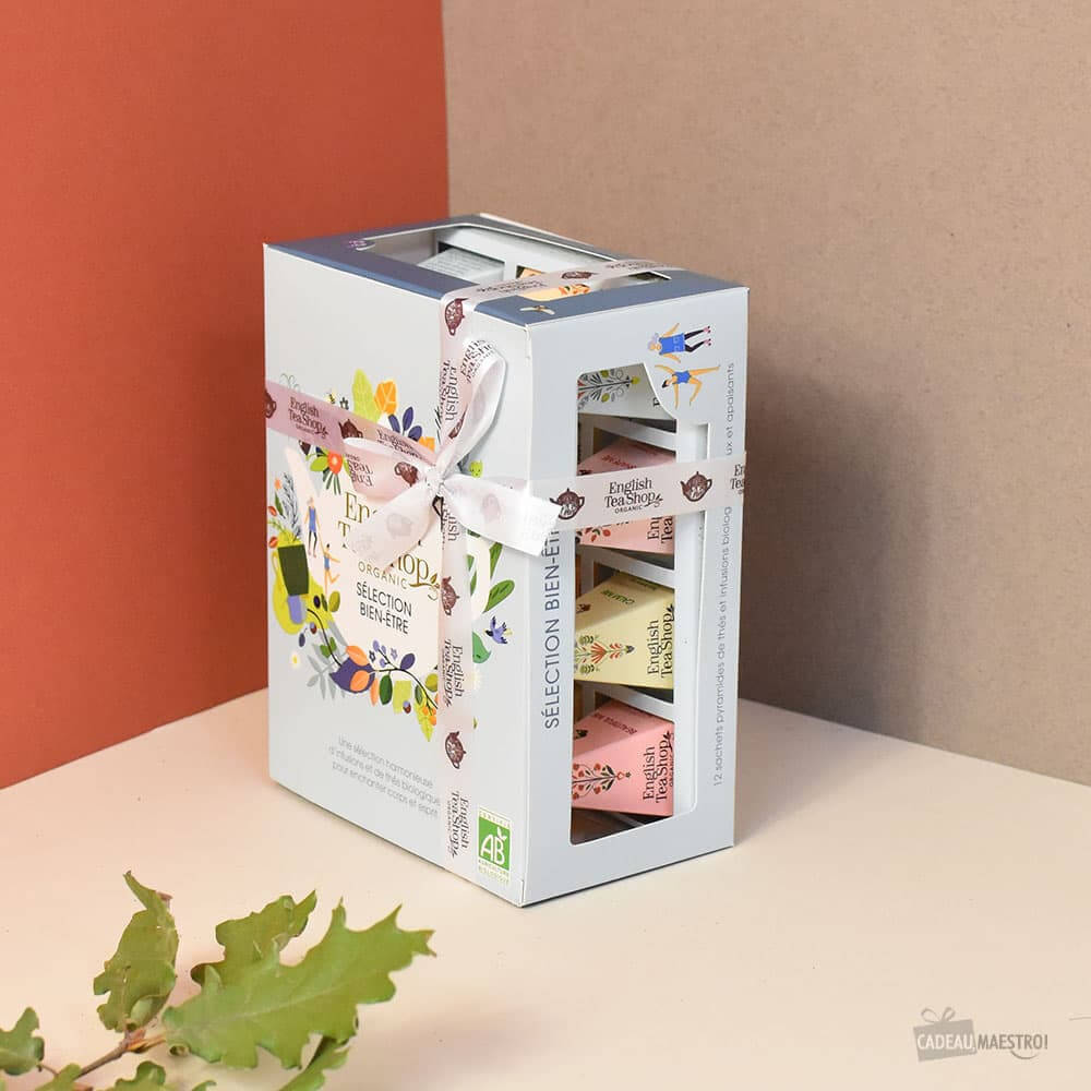 Coffret Cadeau Infusion Bio Bien-Être (12 sachets) - Ustensiles de Cuisine