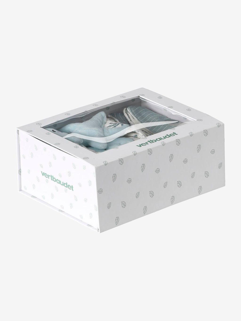 Coffret cadeau naissance sous l'océan bleu grisé