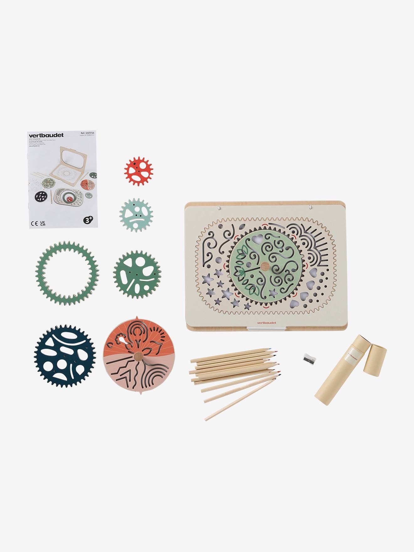 Coffret créatif spirales et mandalas en bois FSC bois