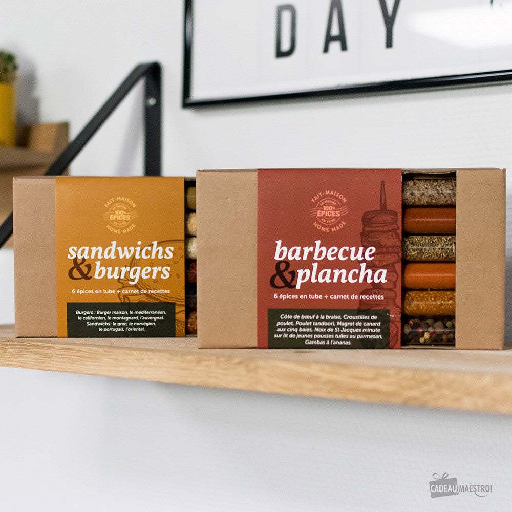 Coffret Cuisine 6 Épices Barbecue & Plancha - Coffrets d'Épices