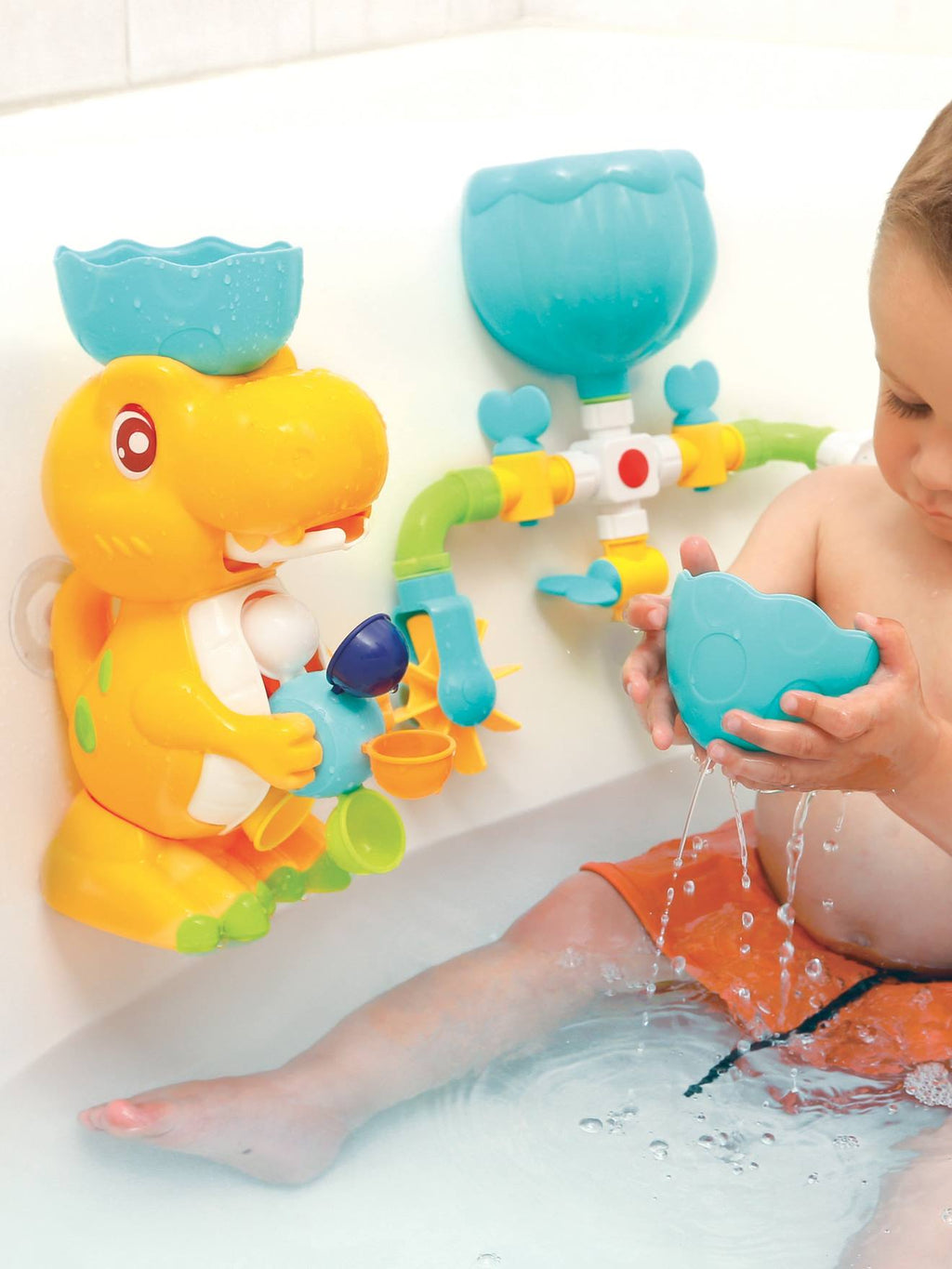 Coffret de bain dino multicolore