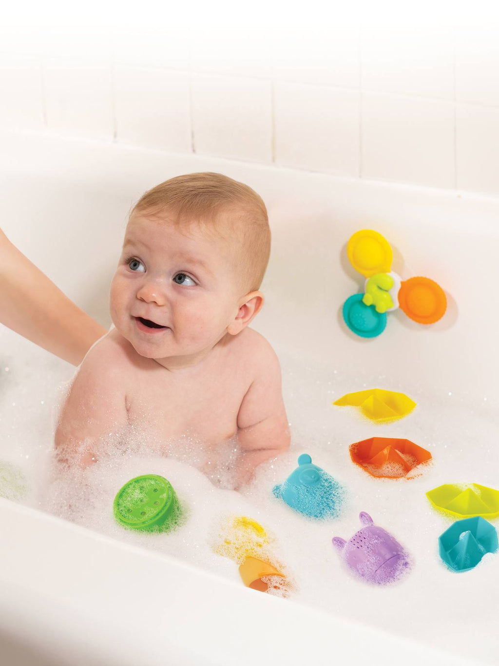 Coffret de bain en silicone multicolore