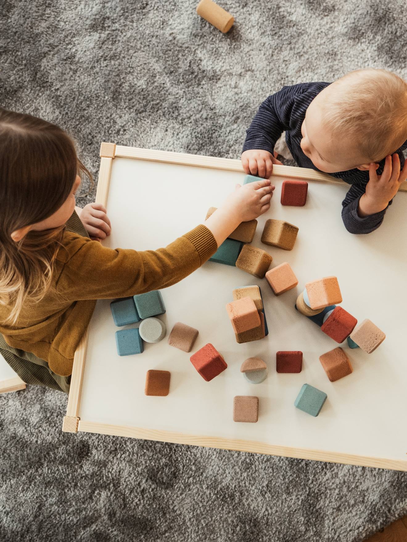 Coffret de blocs de construction 40 pièces - multicolore