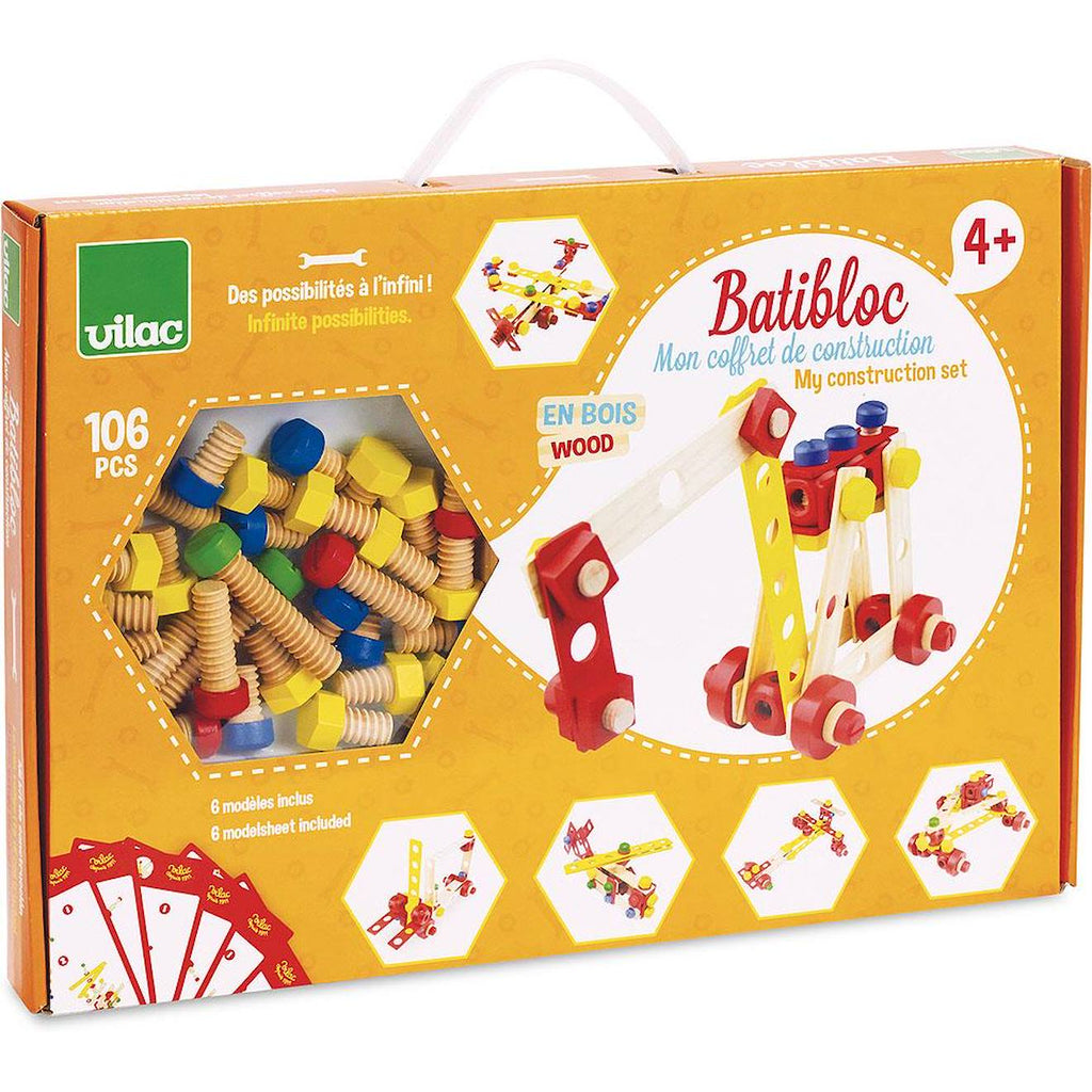 Coffret de construction batibloc orange