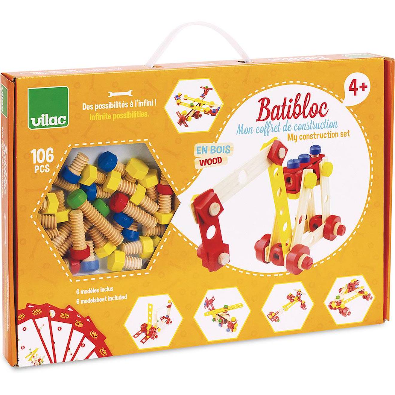 Coffret de construction batibloc orange