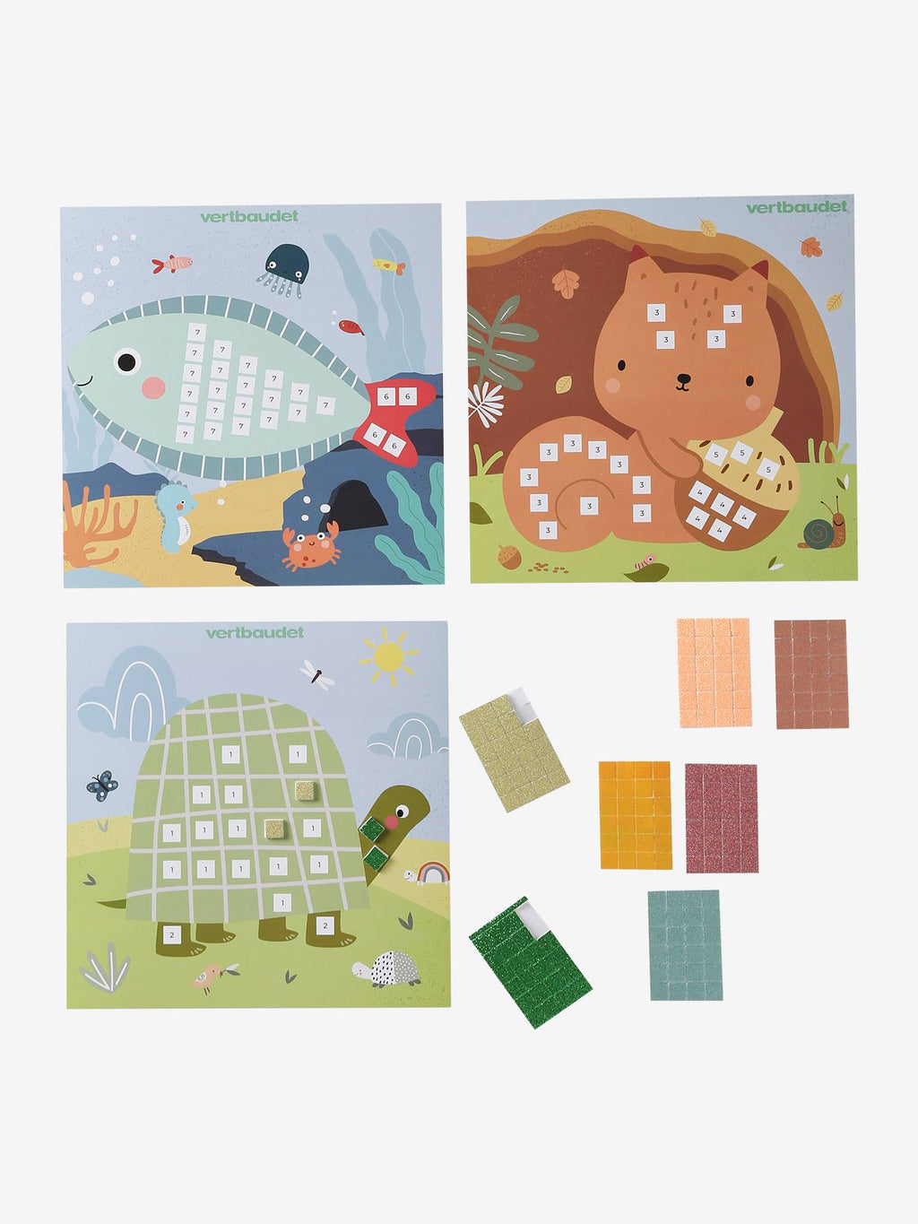 Coffret de gommettes à paillettes multicolore