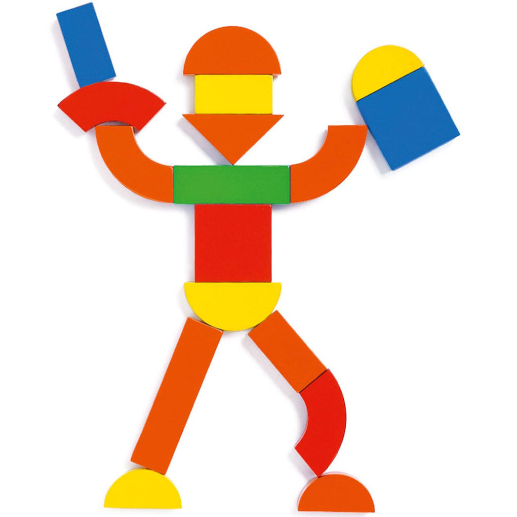 Coffret de jeu magnétique géoforme (42 pièces) multicolore