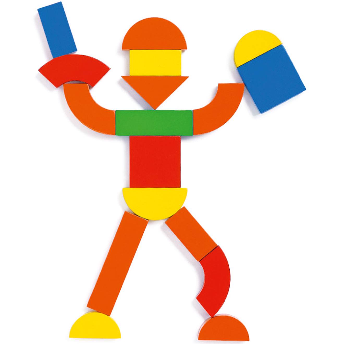 Coffret de jeu magnétique géoforme (42 pièces) multicolore