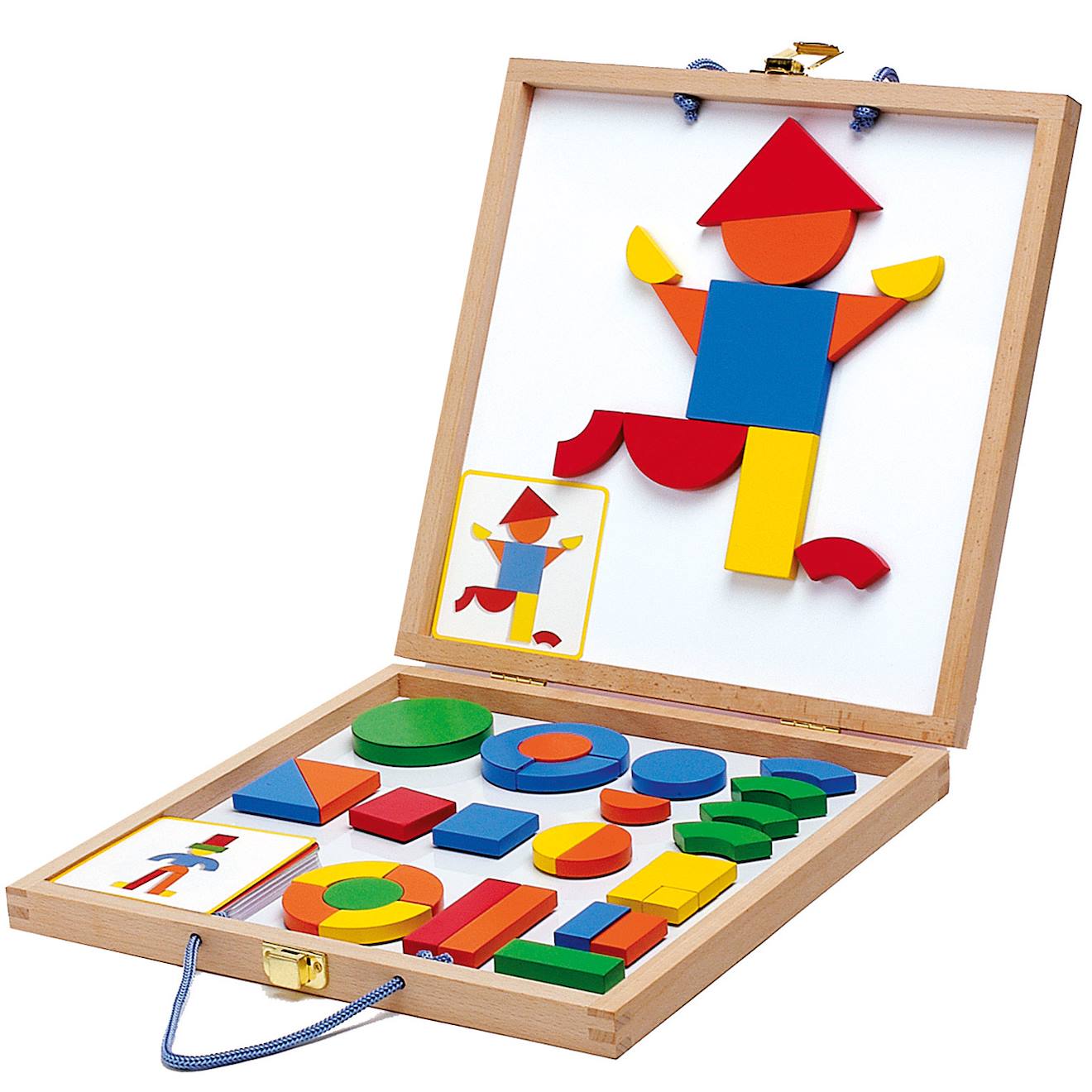 Coffret de jeu magnétique géoforme (42 pièces) multicolore