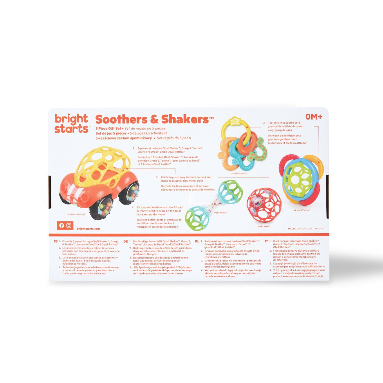 Coffret de jouets bébé hochets et dentition multicolore