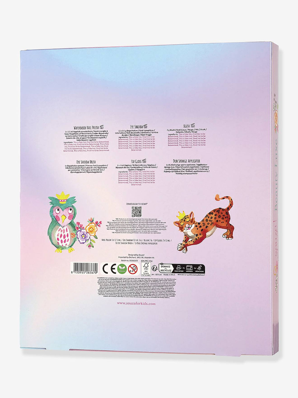 Coffret de maquillage rose