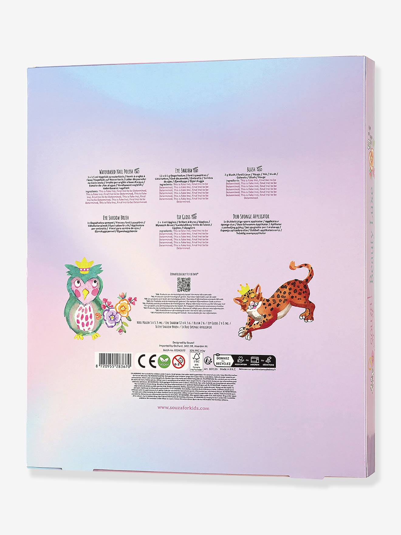 Coffret de maquillage rose