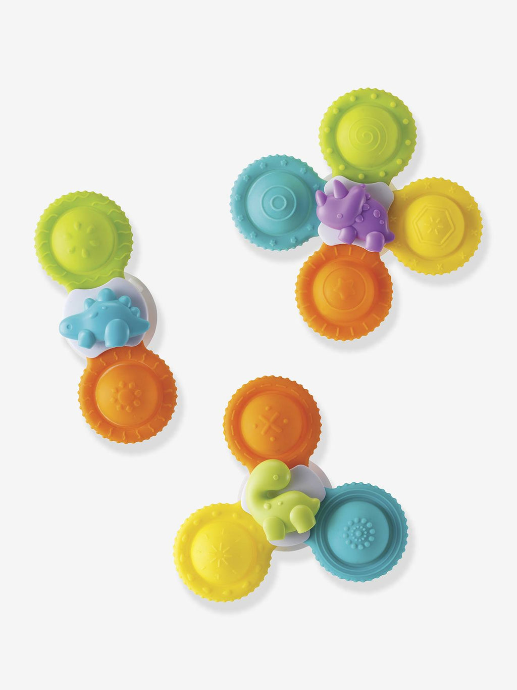 Coffret de spinners en silicone multicolore