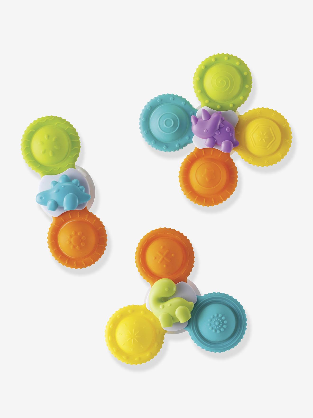 Coffret de spinners en silicone multicolore