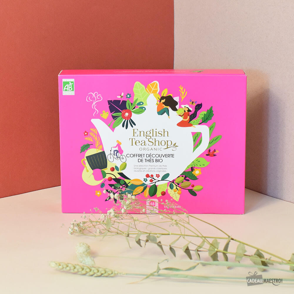 Coffret Découverte Thés Bio (48 sachets) - Ustensiles de Cuisine