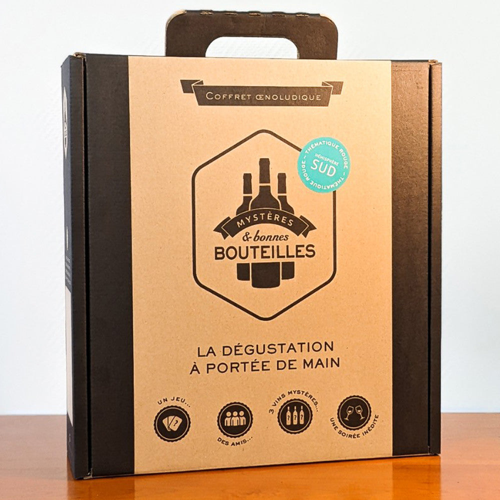 Coffret Dégustation à l'Aveugle Vin Rouge Hémisphère Sud - Vin