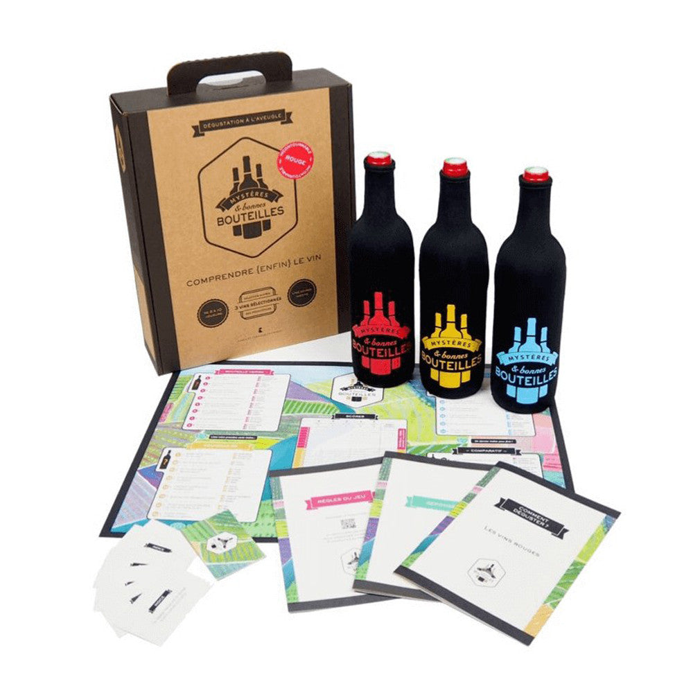 Coffret Dégustation à l'Aveugle Vin Rouge - Vin Mystères et Bonnes Bouteilles