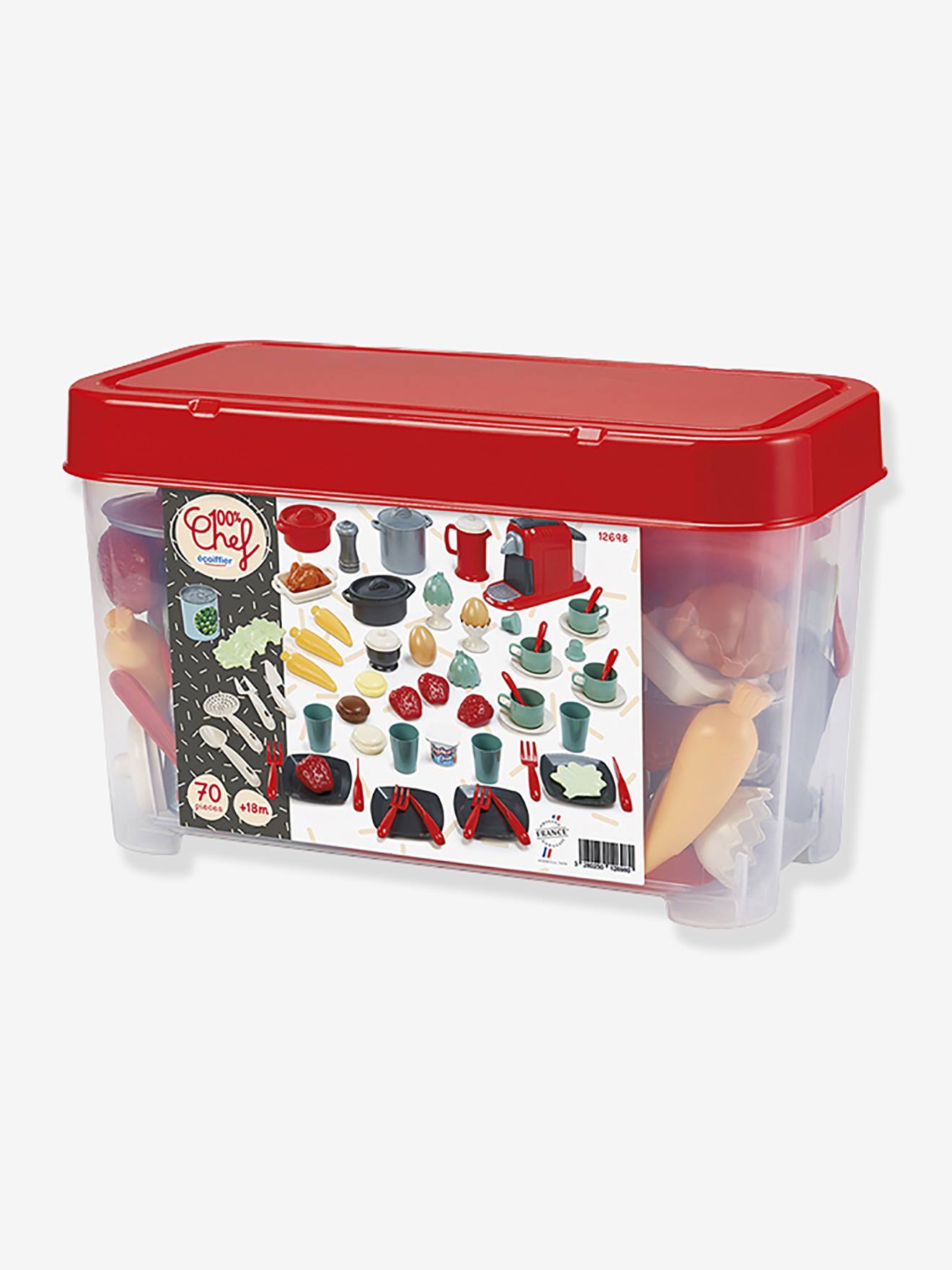 Coffret dinette 70 pièces multicolore