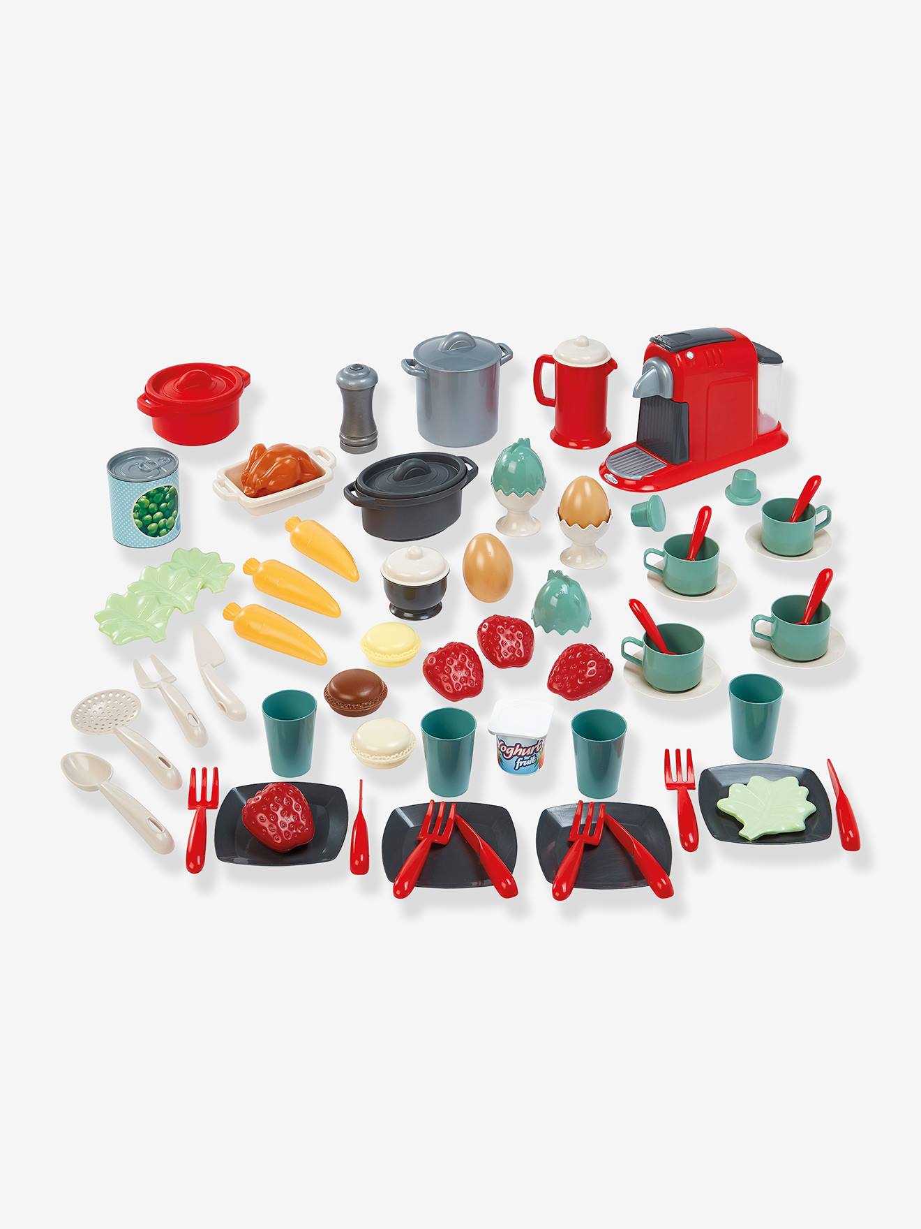 Coffret dinette 70 pièces multicolore