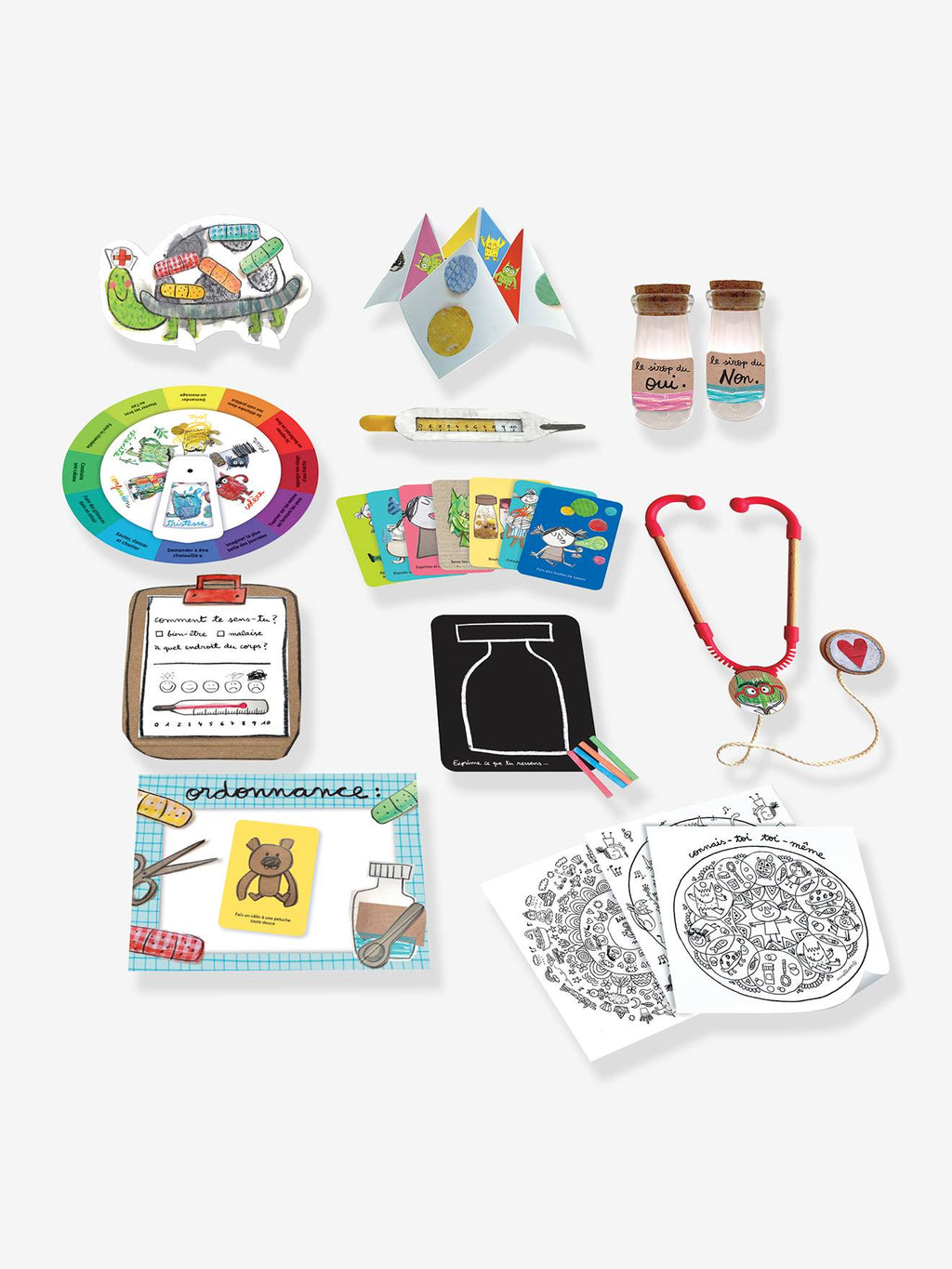 Coffret docteur des émotions multicolore