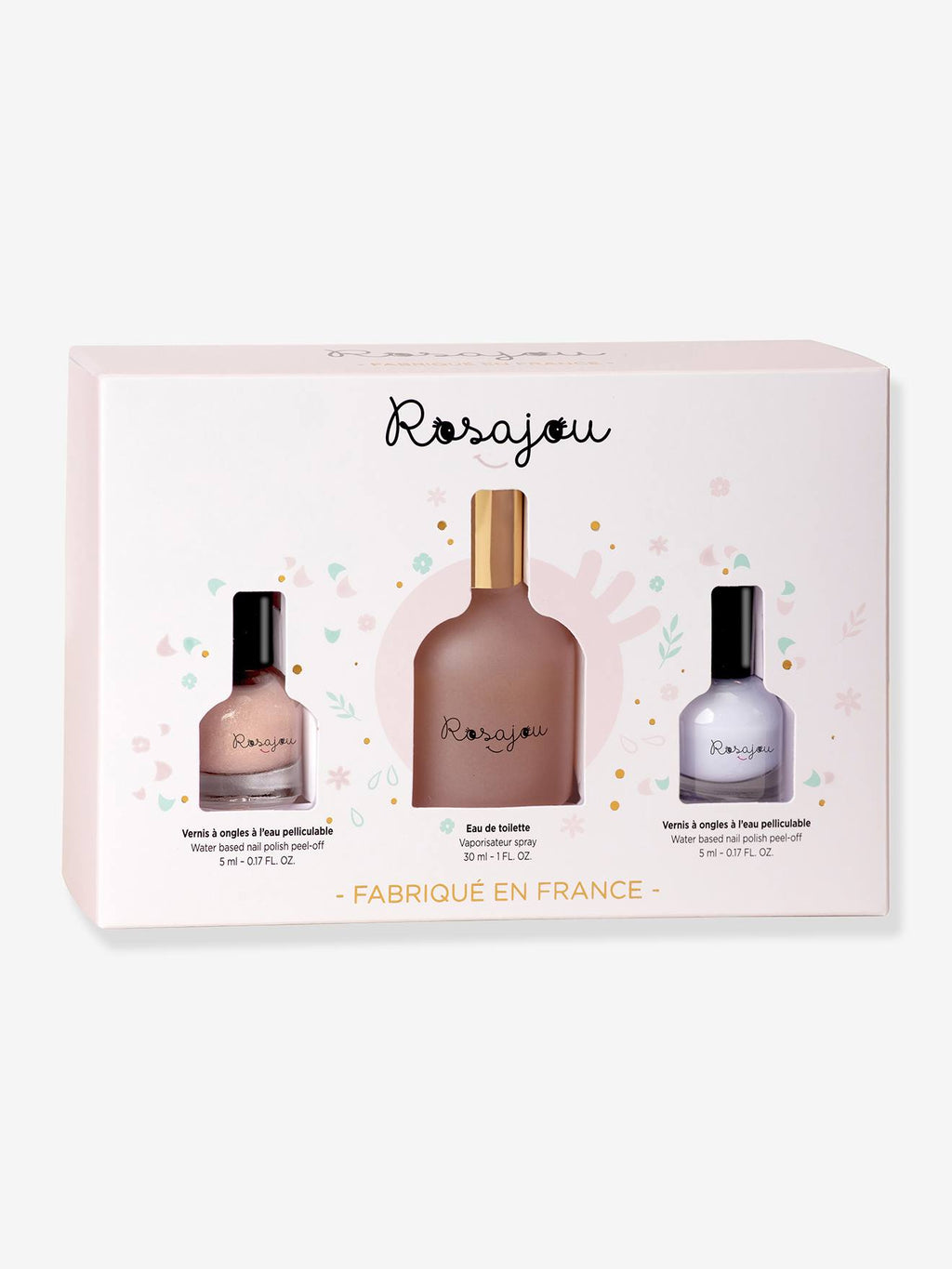 Coffret eau de toilette + 2 vernis rose